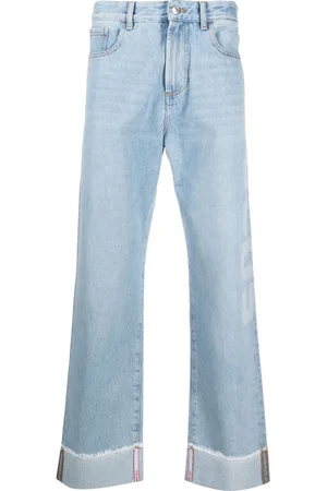 GCDS Jeans dritti con applicazione logo