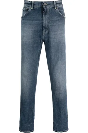 Dondup Logo-patch straight-leg jeans