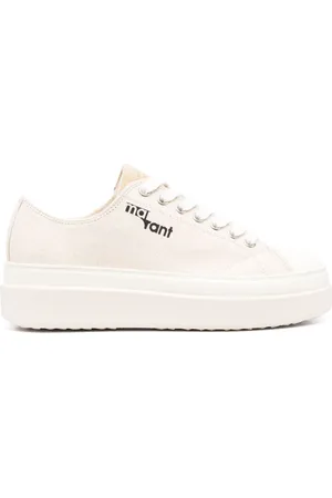 Isabel Marant Austen logo-print flatform sneakers