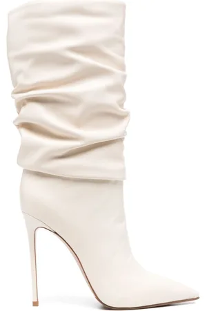 LE SILLA 120mm ruched leather boots