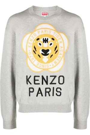 Kenzo Maglione in lana e cotone con applicazione