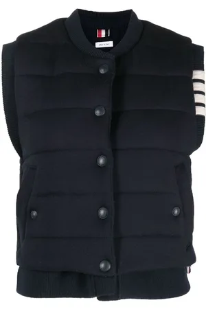 Thom Browne Gilet reversibile con dettagli a 4 righe