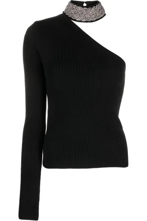 GIUSEPPE DI MORABITO Top monospalla con strass