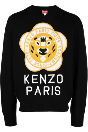 Kenzo Logo-patch wool-cotton jumper
