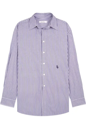 Sporty & Rich Camicia a righe con ricamo
