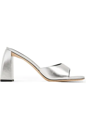 By Far Mules Michele metallizzate 100mm