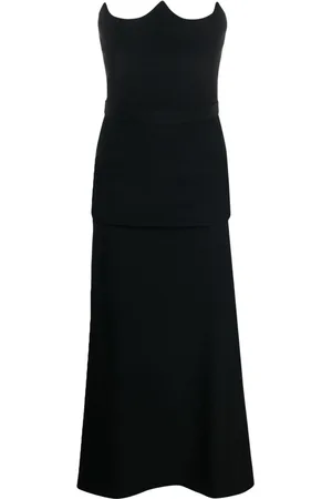 Alexander McQueen Abito lungo senza spalline