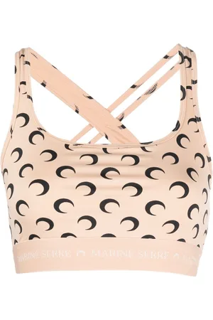 Marine Serre Top con stampa Crescent Moon