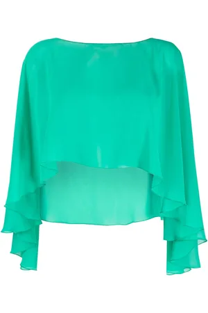 BLANCA Top corto con ruches