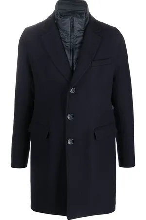 HERNO Cappotto monopetto a strati