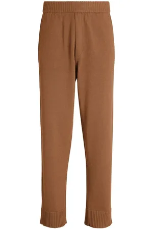 Ermenegildo Zegna Pantaloni sportivi dritti in maglia fine