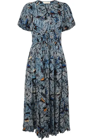 ULLA JOHNSON Abito midi Thelma a fiori