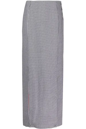 Thom Browne Gonna lunga in pied-de-poule