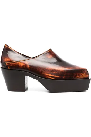 ECKHAUS LATTA Clogs Cowboy in pelle 65mm