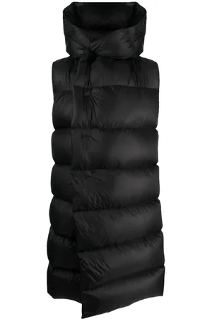 Rick Owens Gilet imbottito con cappuccio