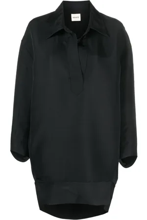Khaite The Kal faille mini shirtdress