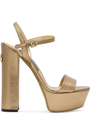 Dolce & Gabbana Sandali con placca logo 105mm
