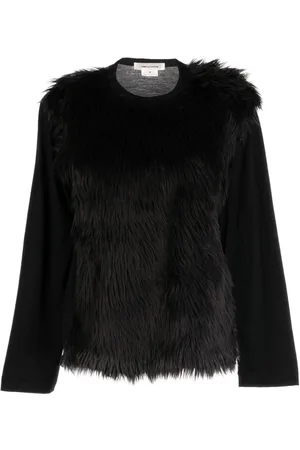 Comme des Garçons Fur-detailing long-sleeve T-shirt