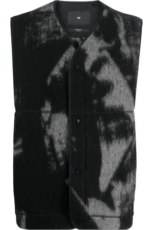 Y-3 Gilet con stampa grafica