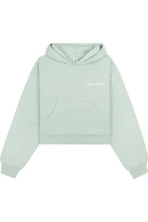 Sporty & Rich Felpa crop con ricamo