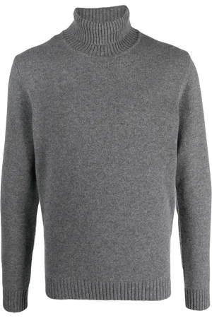 CENERE GB Maglione a collo alto