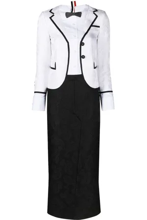 Thom Browne Abito con effetto trompe l