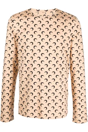 Marine Serre T-shirt a maniche lunghe con stampa