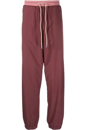 RANRA Pantaloni sportivi a gamba ampia con coulisse
