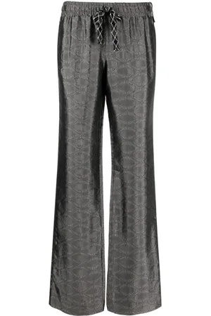 Zadig & Voltaire Pantaloni svasati Pomy con motivo jacquard