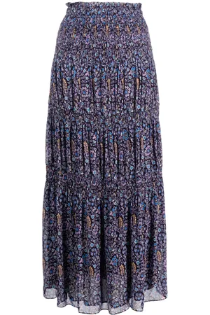 Marant Etoile Gonna midi Nunca con stampa a fiori