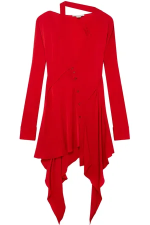 Stella McCartney Abito asimmetrico con scollo a V