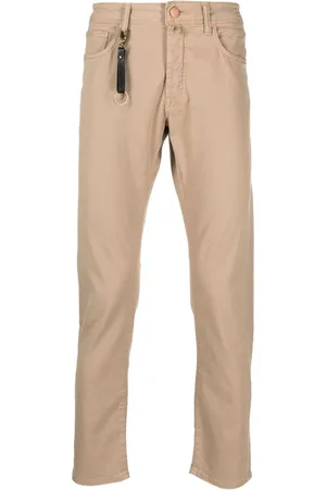 Incotex Jeans dritti con applicazione logo