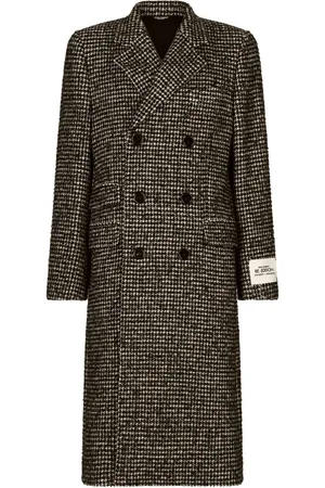 Dolce & Gabbana Cappotto doppiopetto in pied-de-poule