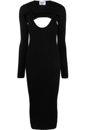 Wolford Abito midi a coste X Simkhai