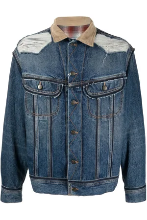 Maison Margiela Giacca denim con effetto vissuto x Pendleton