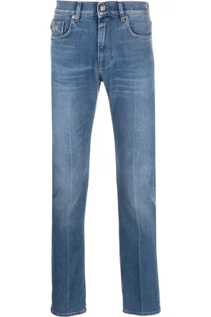 VERSACE Jeans slim con applicazione