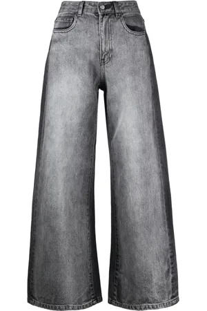 JNBY Jeans a gamba ampia con inserti