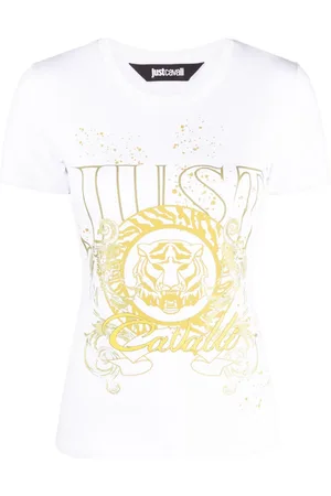 Roberto Cavalli T-shirt con motivo testa di Tigre