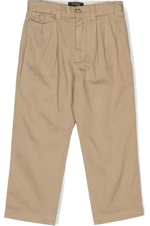 Ralph Lauren Pantaloni con dettagli a pieghe
