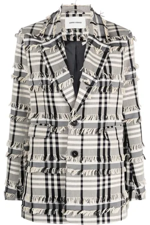 HENRIK VIBSKOV Blazer monopetto a quadri