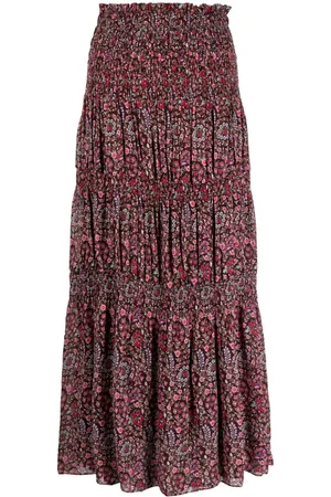 Marant Etoile Gonna midi Nunca con stampa a fiori
