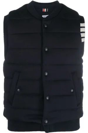 Thom Browne Gilet imbottito con dettaglio a righe