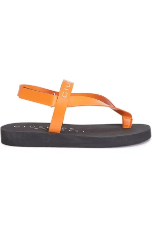 Giuseppe Zanotti Sandali Khais con logo goffrato