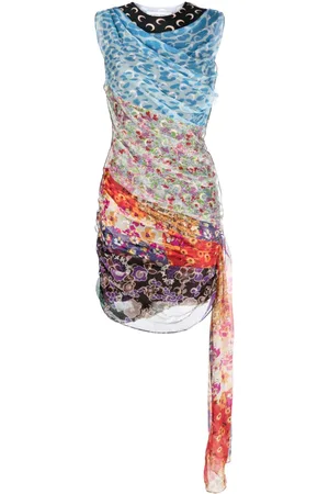 Marine Serre Abito corto Regenerated Scarves