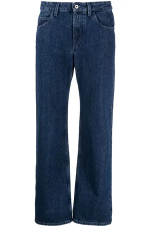 OFF-WHITE Jeans dritti crop
