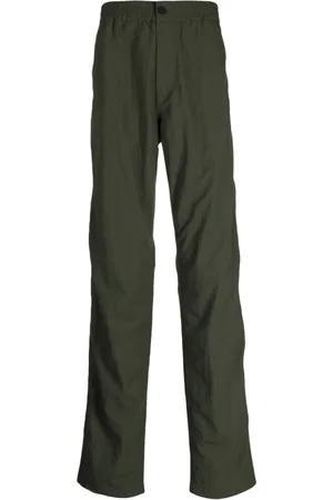 Maison Kitsuné Pantaloni dritti con vita elasticizzata