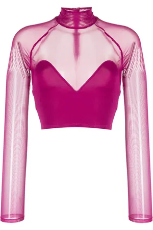 FLEUR DU MAL Top con collo rialzato