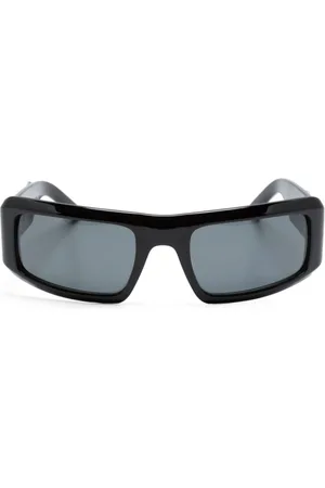 Palm Angels Occhiali da sole squadrati con placca logo