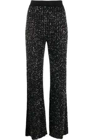 Missoni Pantaloni a coste con paillettes