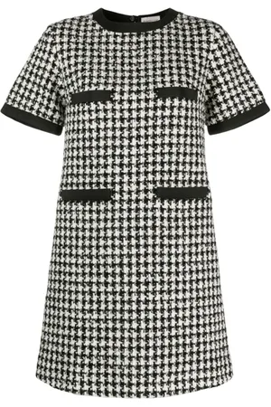 Moncler Abito corto con motivo pied-de-poule